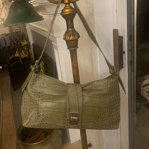 Roberta Gandolfi olive green leather handbag